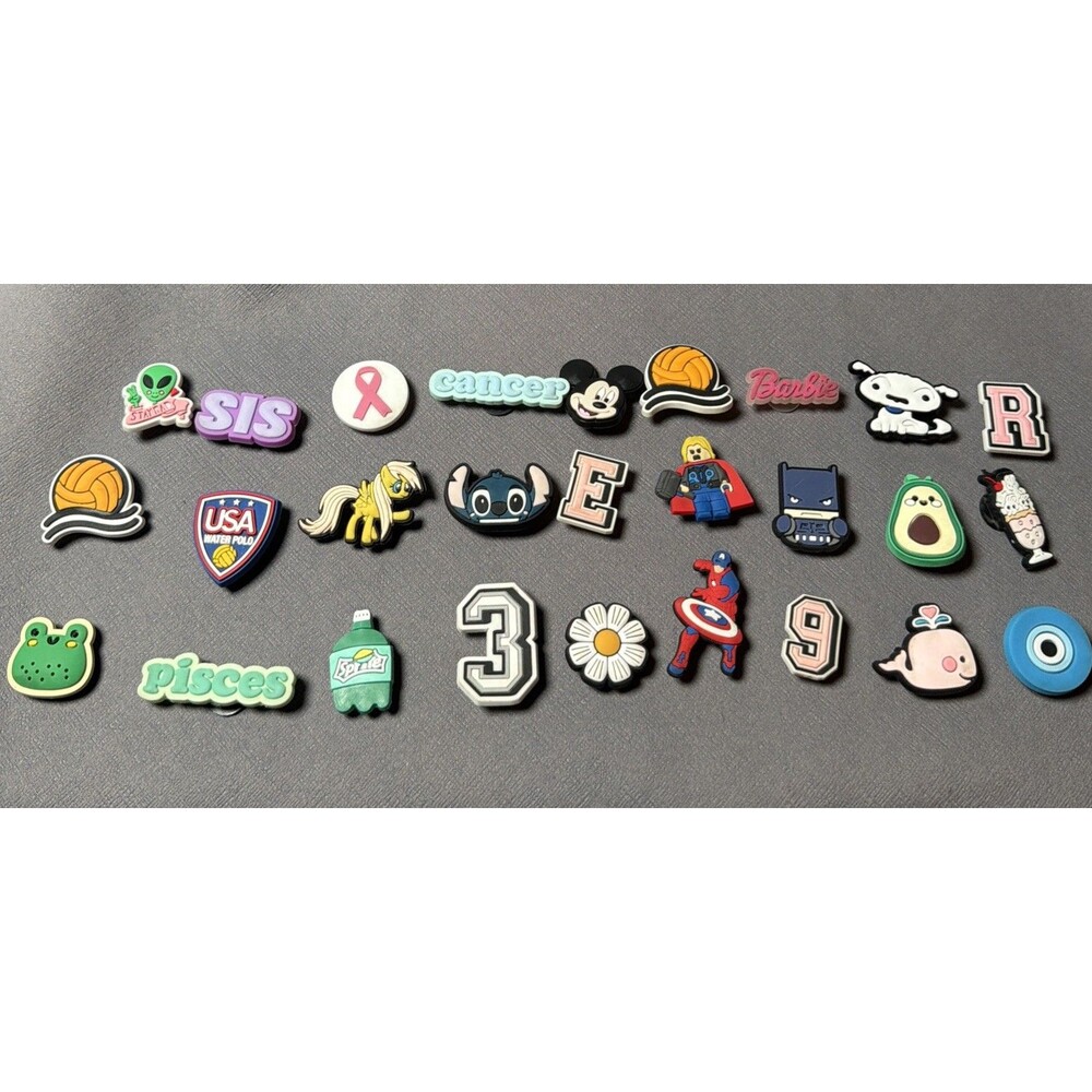 Croc Charms Lot Of 27 Variety -L